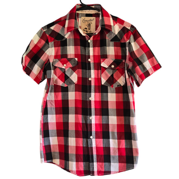 Coastal Plaid Pearl Snsp Shirt Size Small - Picture 1 of 4